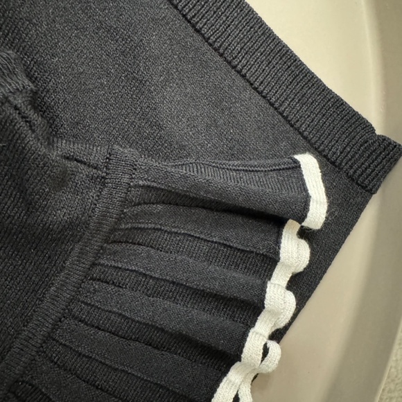 Ann Taylor Petite Tipped Ruffle Trim Shell - Picture 5 of 6